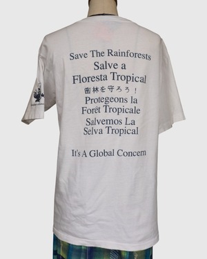 【古着】 ”Rainforest Alliance” 熱帯雨林保護 アートT