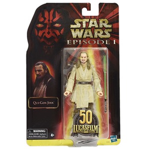 スター・ウォーズ ブラックシリーズ クワイ＝ガン・ジン ルーカスフィルム 50th 6インチフィギュア 開封 ※難有り