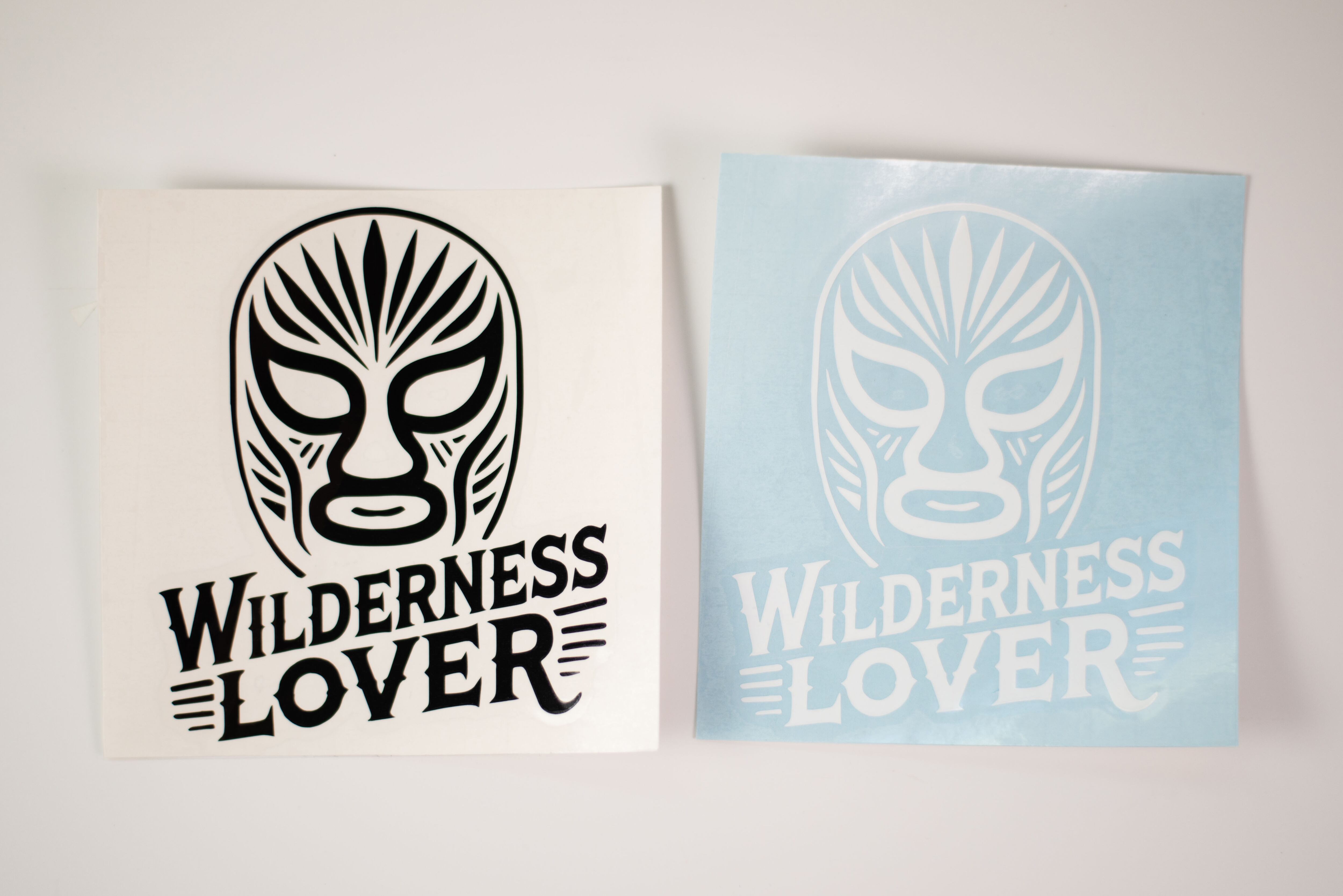 アウトドア ステッカー 屋外用 防水 WILDERNESS LOVER マスクマン 山
