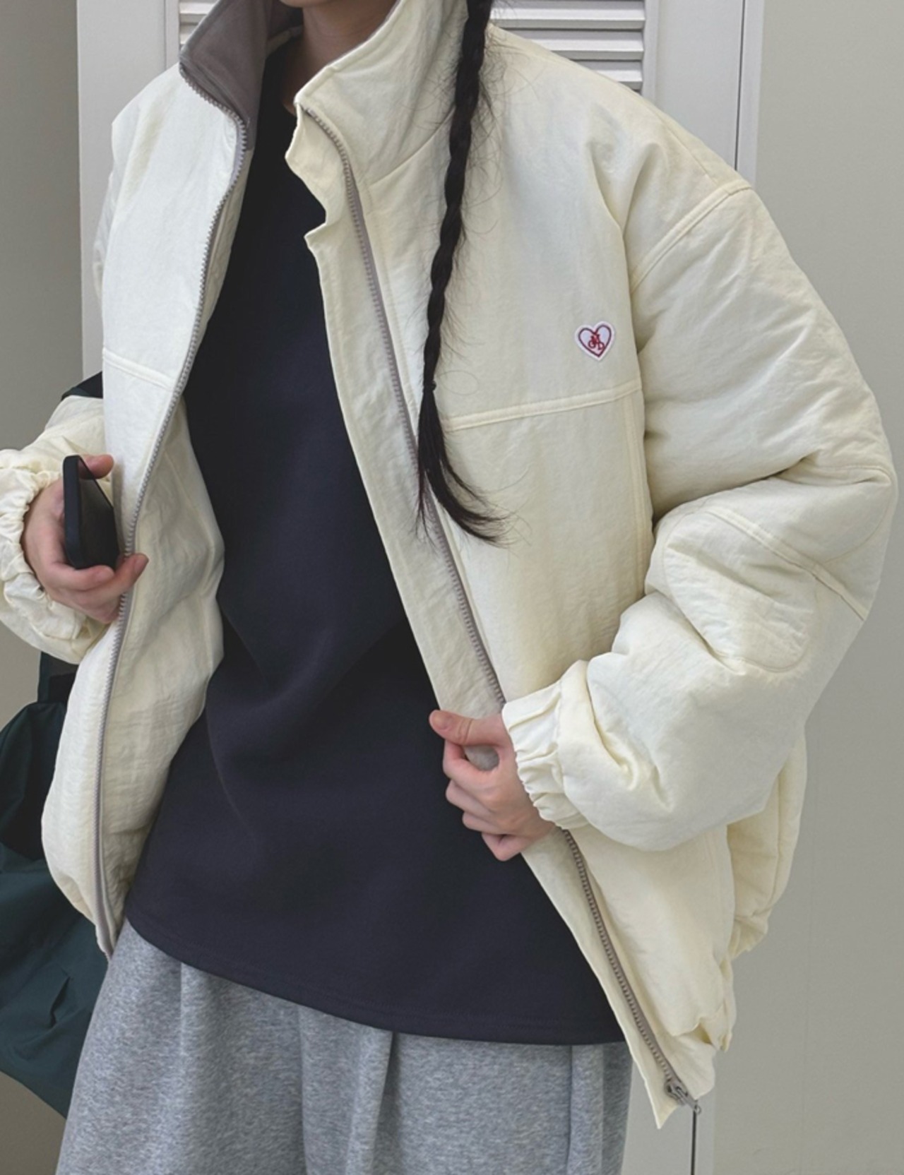 【新作5％OFF・3日間】Casual Padding Jumper_2colors