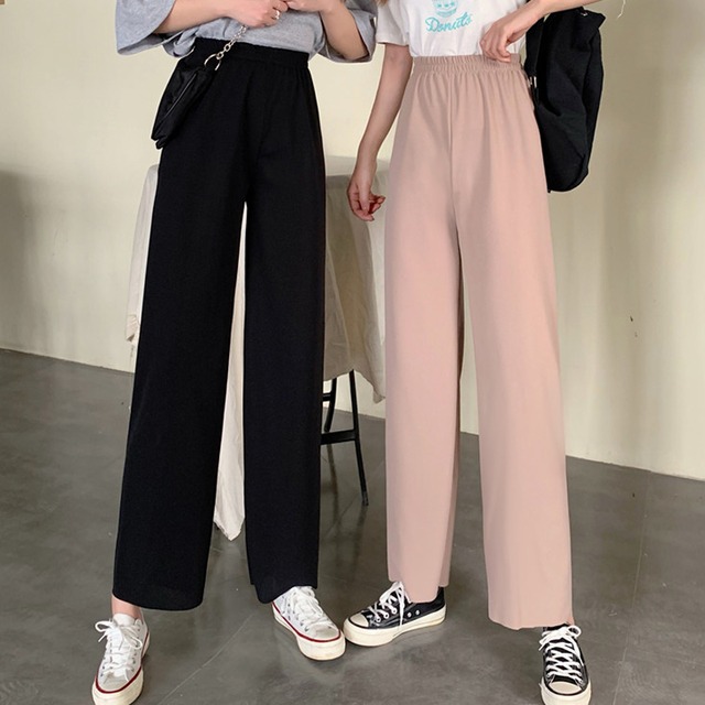 パンツ ハイウェストウェストサマールーズカジュアル 夏物 シルク 試着室33930484412