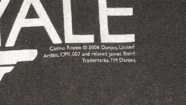 【XL】007 2006 Casino Royale ヴィンテージTシャツ / ダブルオーセブン カジノロワイヤル