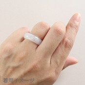 【14.5号】大人 レディースで上品な氷翡翠 くり抜き甲丸リング A貨翡翠 jd_rg1075