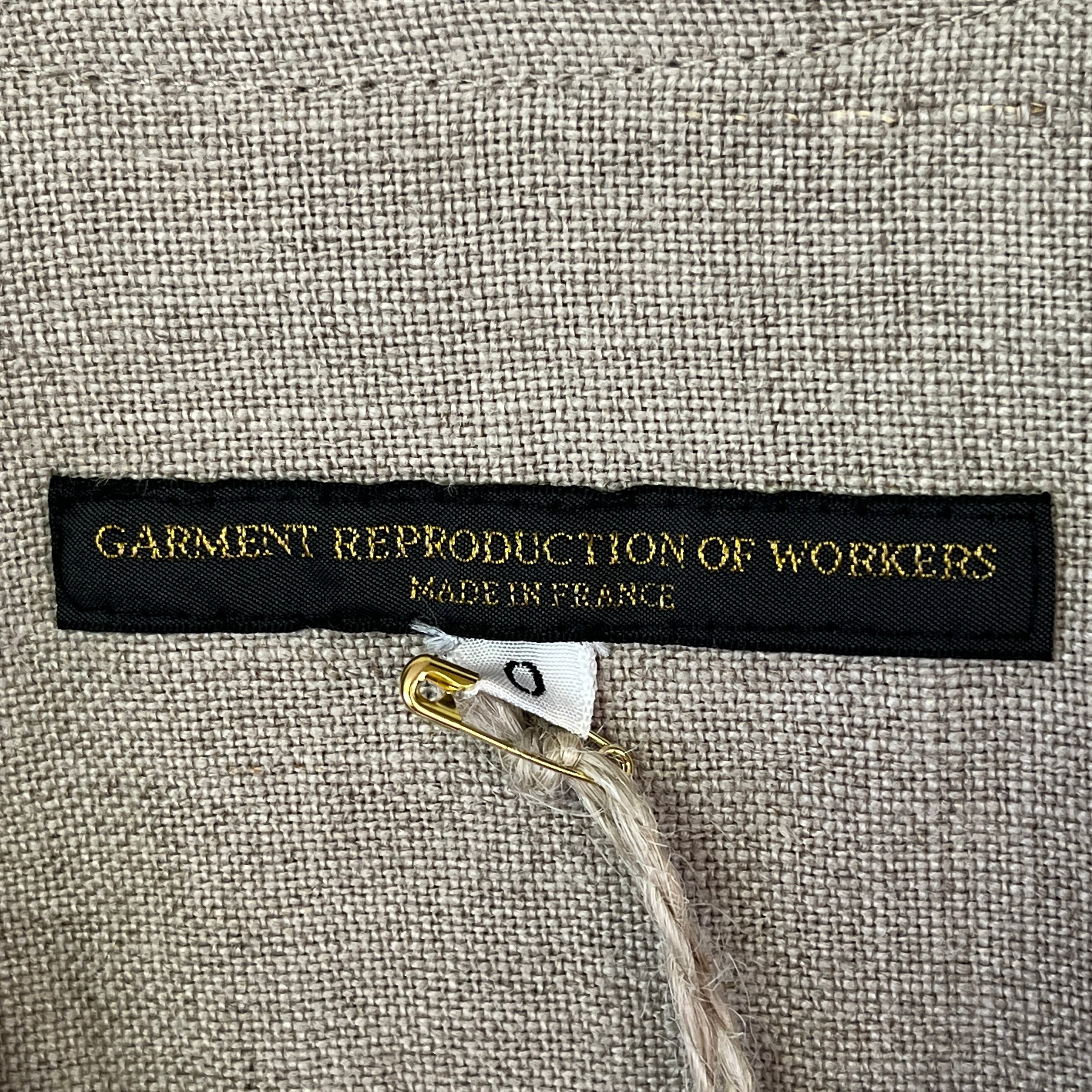 フランス製 GARMENT REPRODUCTION OF WORKERS リネンライトコート