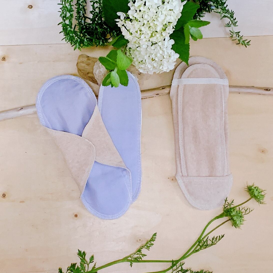 布ナプキンset (ﾎﾙﾀﾞｰ 1枚・ﾊﾟｯﾄﾞ2枚)          ラベンダー　第7チャクラ