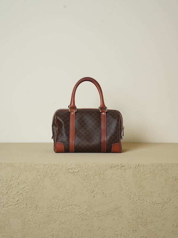 ☆ ヴィンテージ CELINE セリーヌ ミニ ボストンバッグ ハンドバッグ CELINE セリーヌ ハンドバッグ ミニボストンバッグ マカダム柄