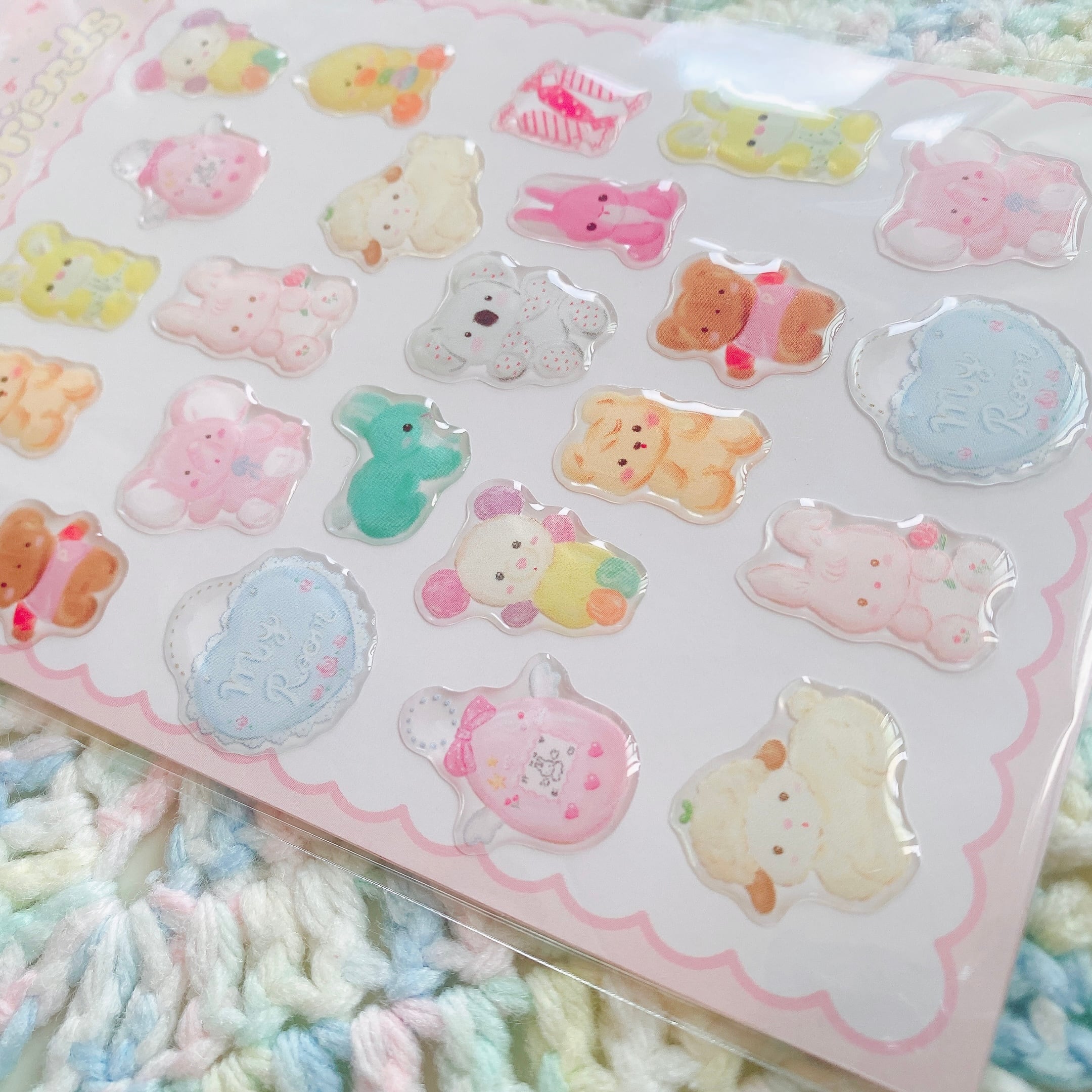 My toy friends ぷくぷくシール