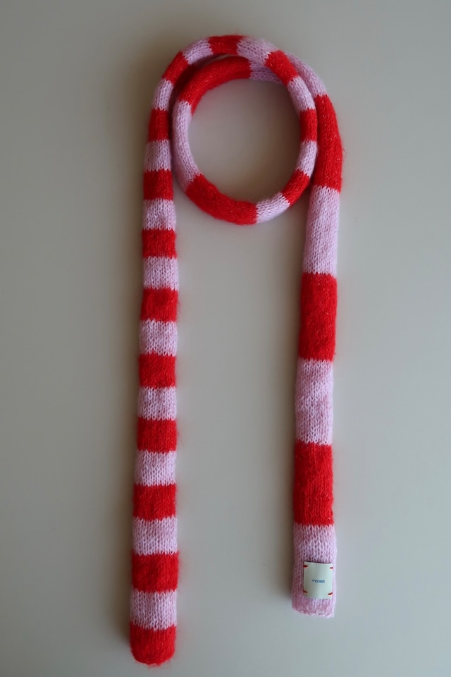 skinny scarf (red/pink)