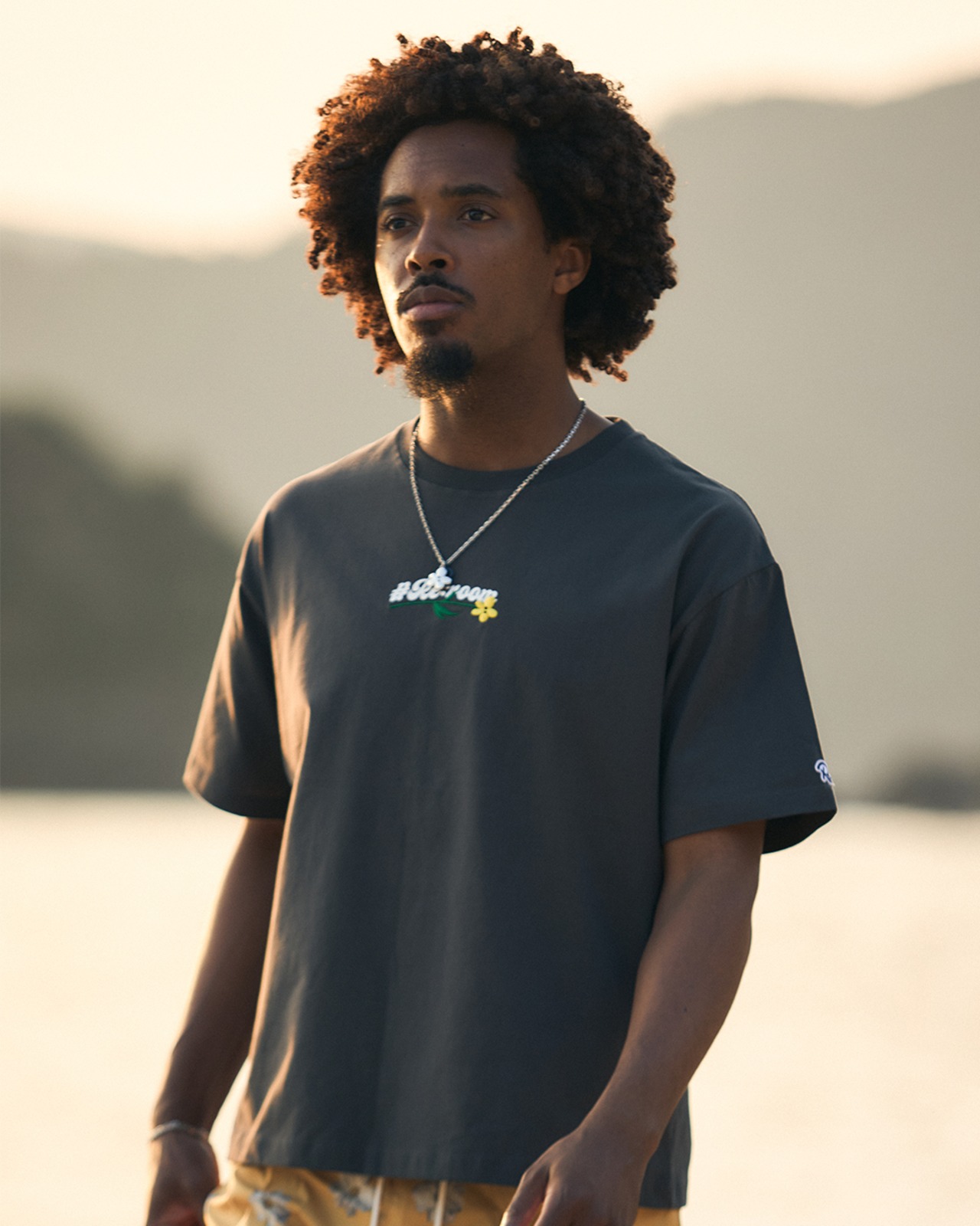 【#Re:room】LOGO&FLOWER EMBROIDERY T-SHIRTS［REC893］