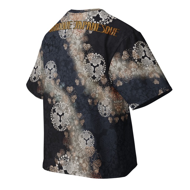 和紋様装飾　留紺　和柄ユニセックス 150G Breeze Tシャツ