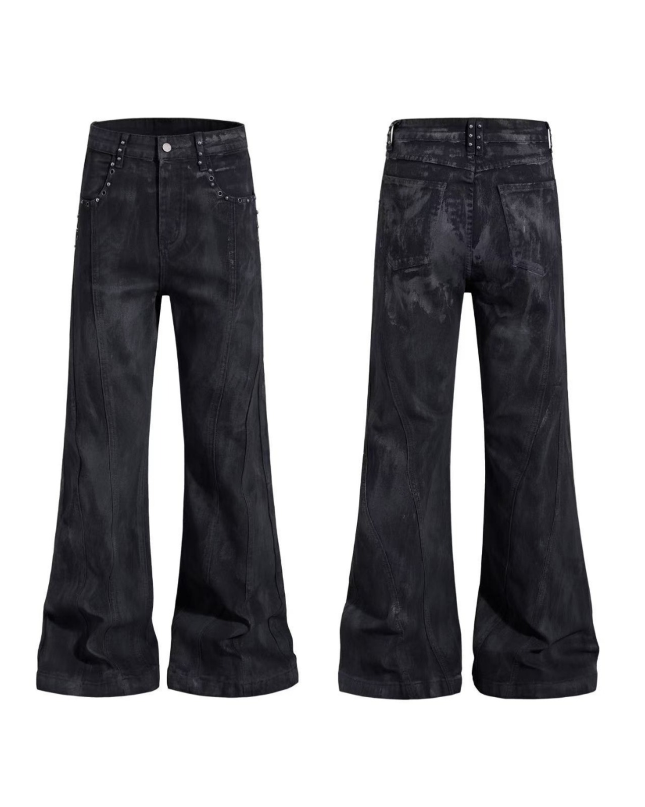 【数量限定】スモークウォッシュフレアデニム(OR-H6676)