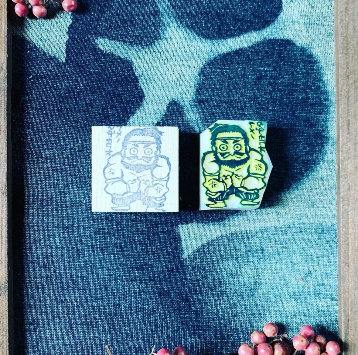 はんこ ハンコ かわいい イラスト キャラクター 神さまはんこ 消しゴムはんこ 御朱印 アメノタジカラオ