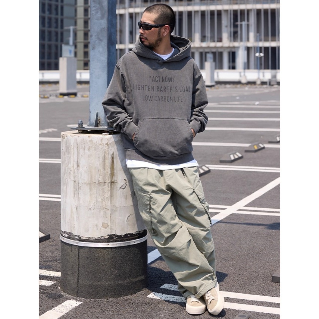 Printed message hoodie 1125 - 6