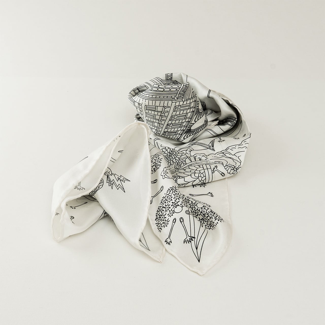 Line Art Scarf【ラインアート スカーフ】