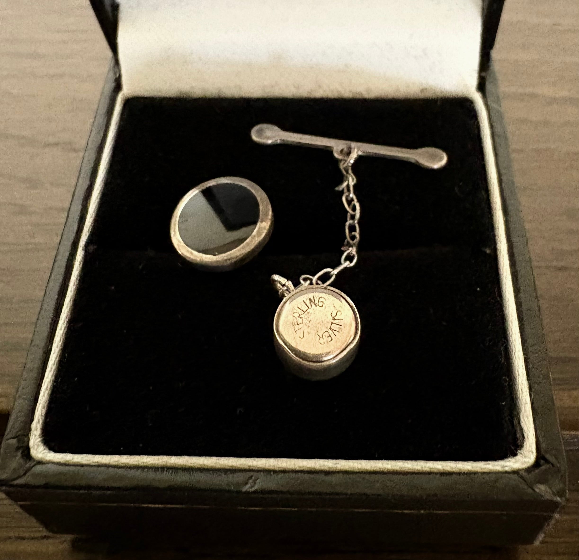 英国ビンテージ スターリングシルバー925 カフス/カフスボタン