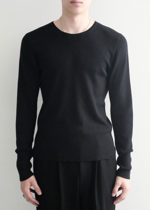 2000s "GUCCI" silk wool mixed knit