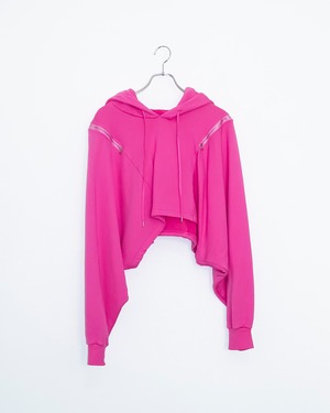 Short Sweat Hoodie (Pink)