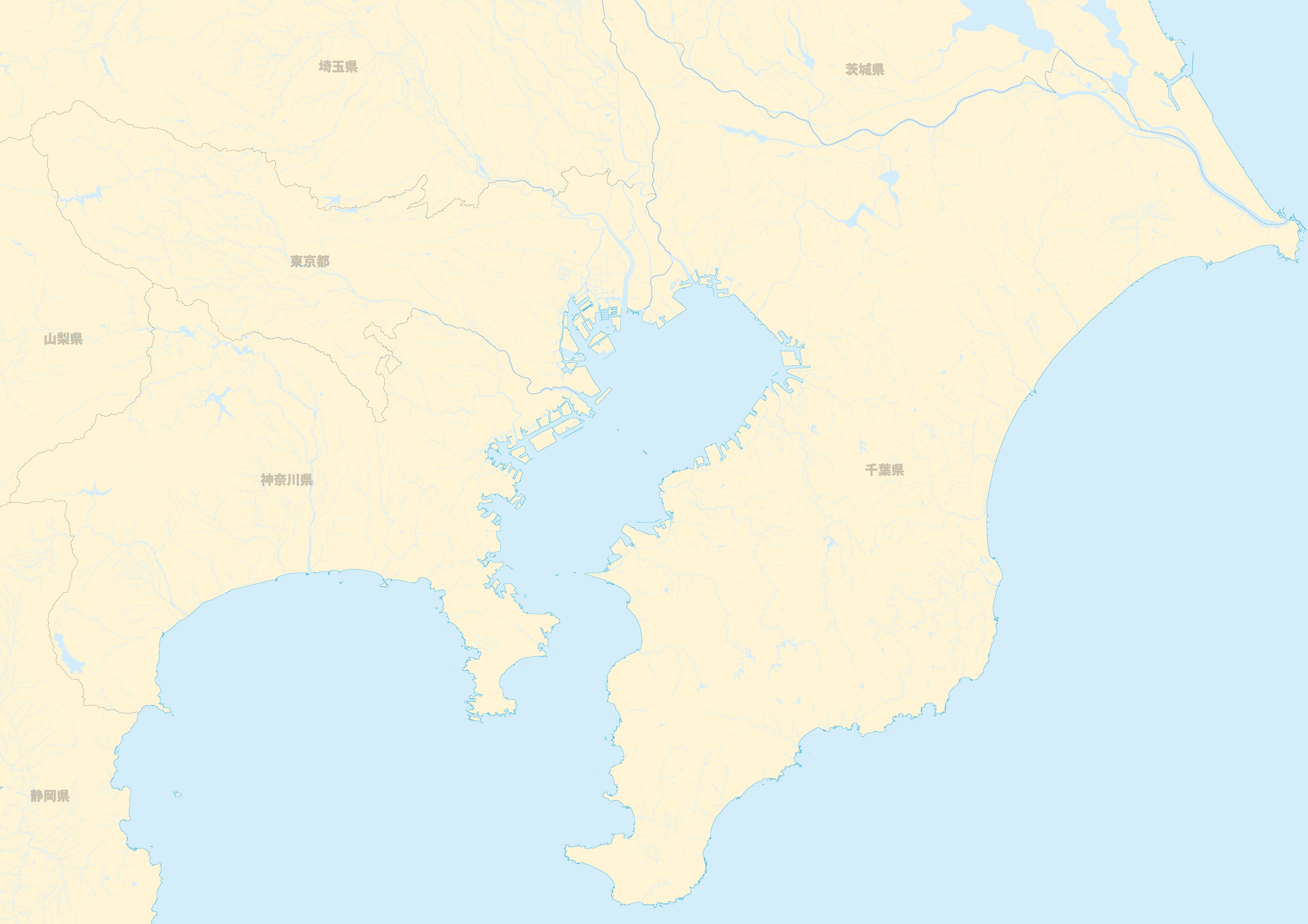 関東広域地図(フル情報) | 地図素材ならMAP DATA STORE|地図 関東広域地図(フル情報) | 地図素材ならMAP DATA STORE|地図