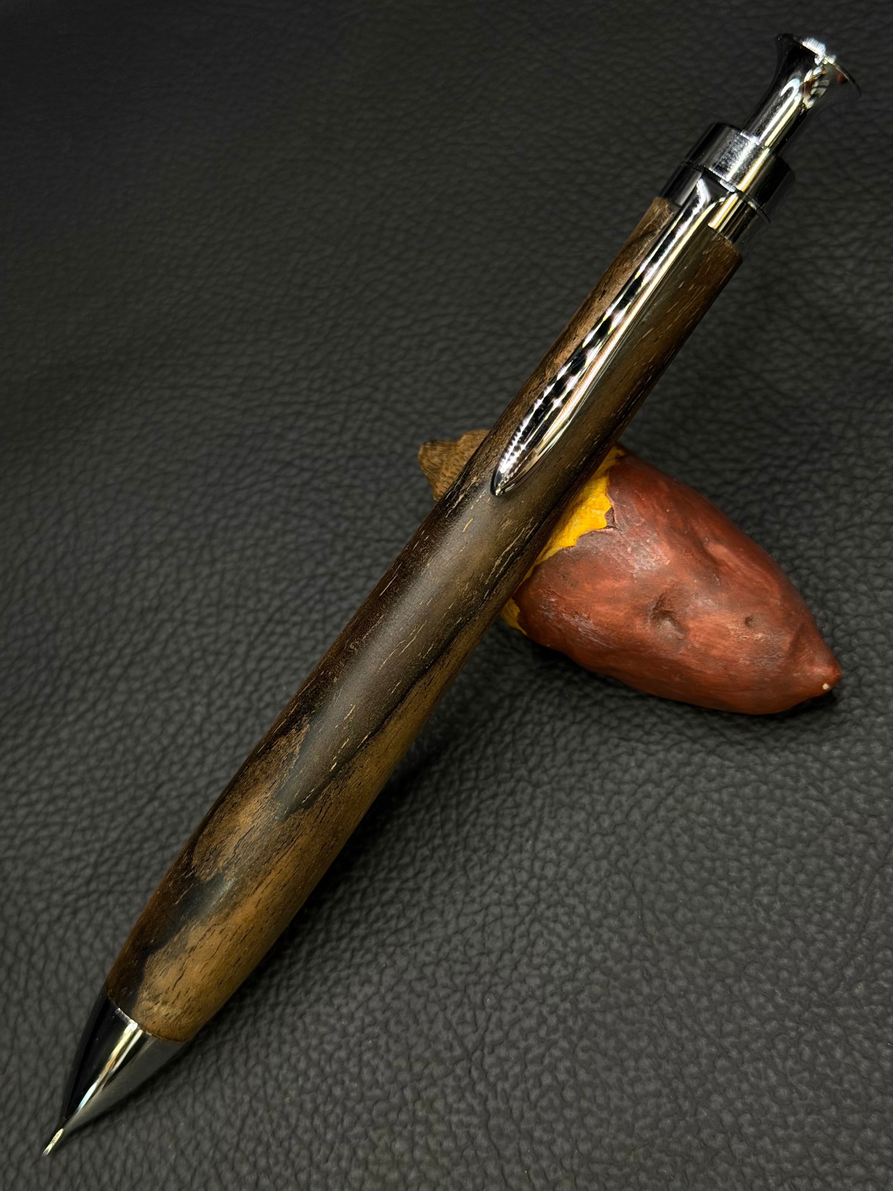 3 黒檀瘤 極上＋ ゴールド金具 0.5シャープペンシル orボールペン