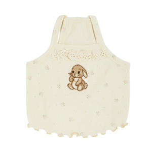 L/即納【Sallys】Antique Frill Bunny top (VanillaCream)