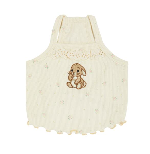 L/即納【Sallys】Antique Frill Bunny top (VanillaCream)