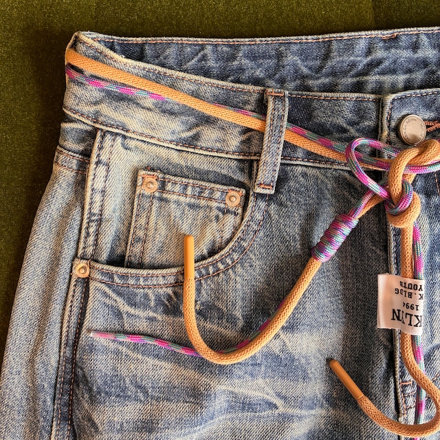 【 Pauline Bleu 】コード付きピンタックデニム