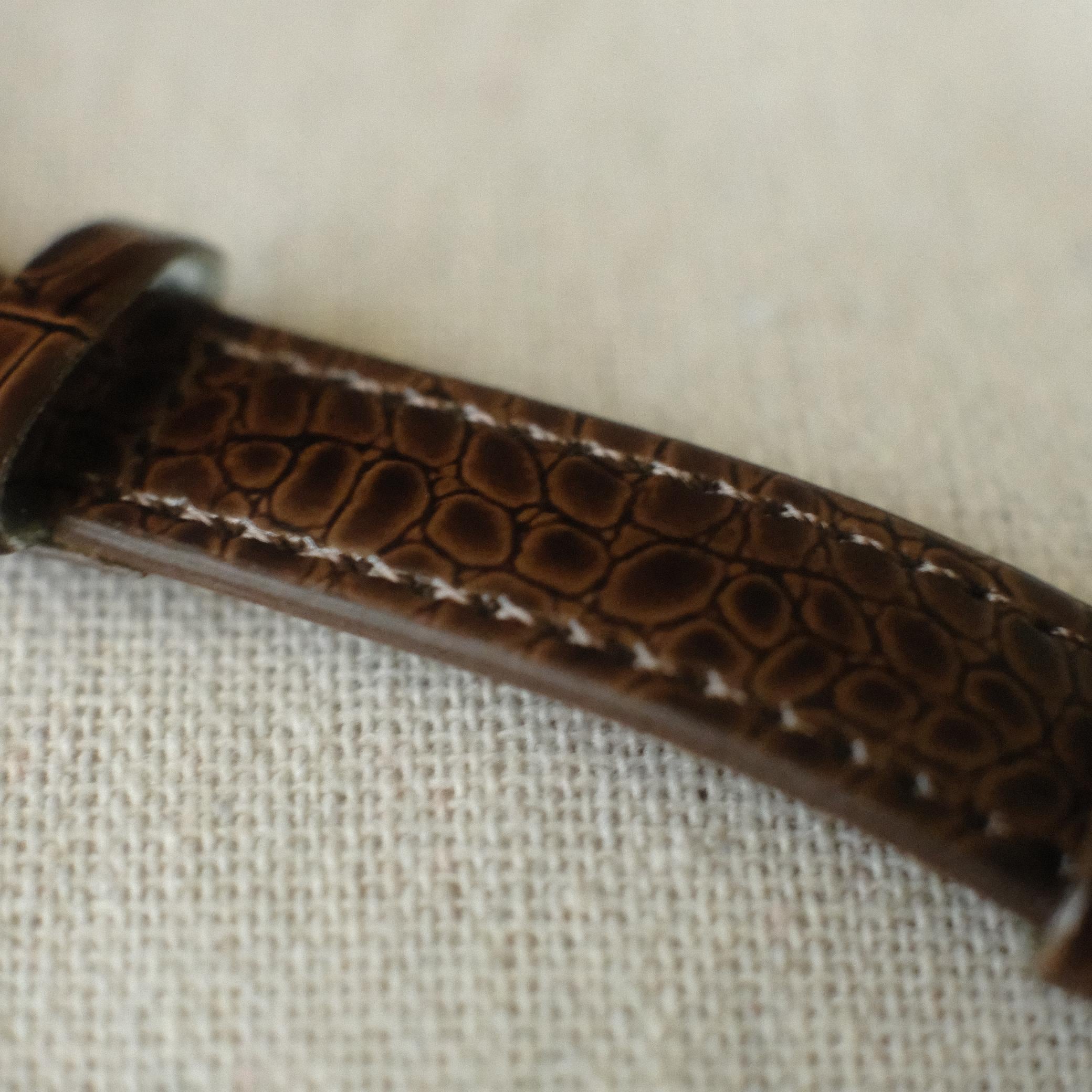 Murano Millefiori Watch With Leather Band - Brown | flemington