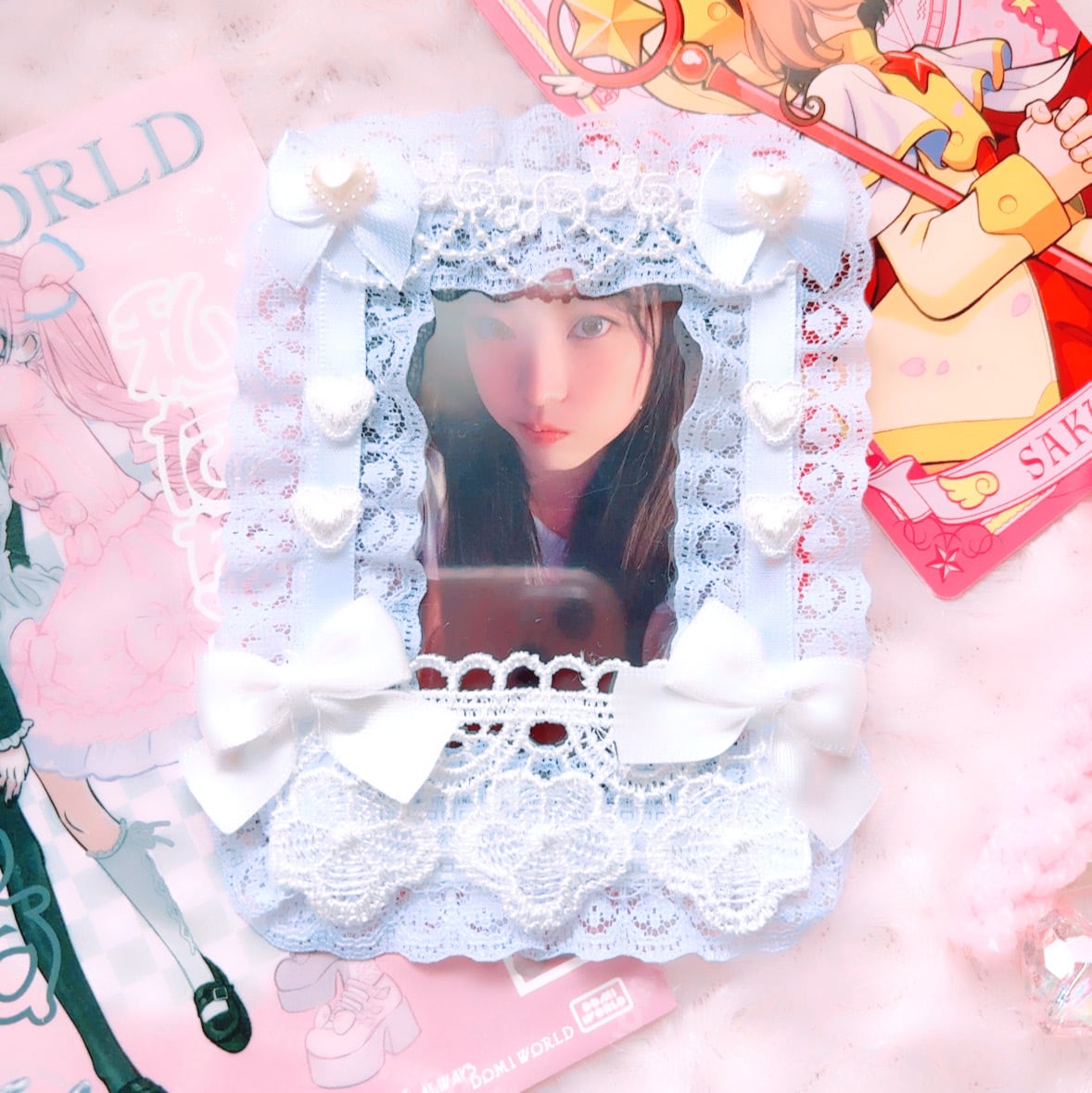 銀通し 刺繍 星 ハート 薔薇模様 振袖 成人式 晴れの日 着物 041a p