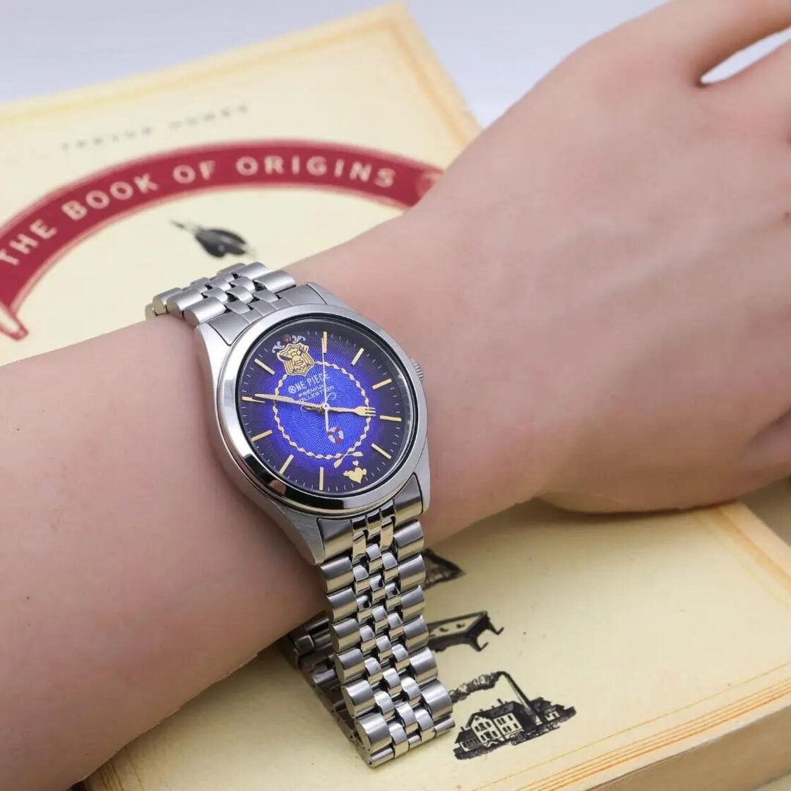 ◇美品 稼働 ワンピース 腕時計 オールブルー 世界限定999本 超希少 x 