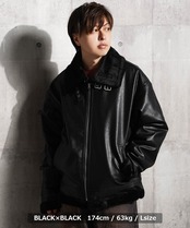 ◆F/レザー B-3 フライトジャケット◆wi-072006