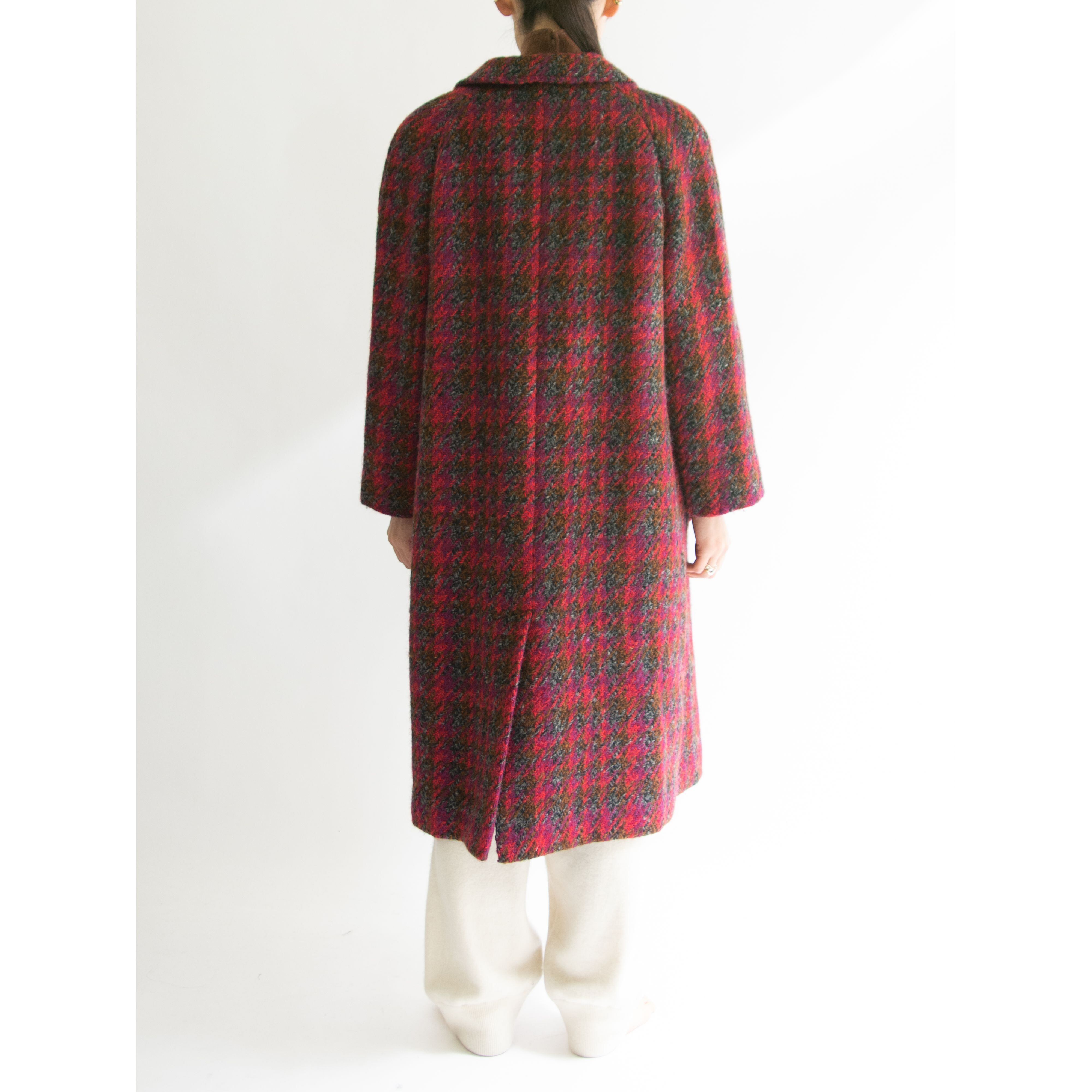 【Aquascutum】Made in England 100% Wool Tweed Long Coat（アクアスキュータム 英国製ウールツイード ステンカラーロングコート）