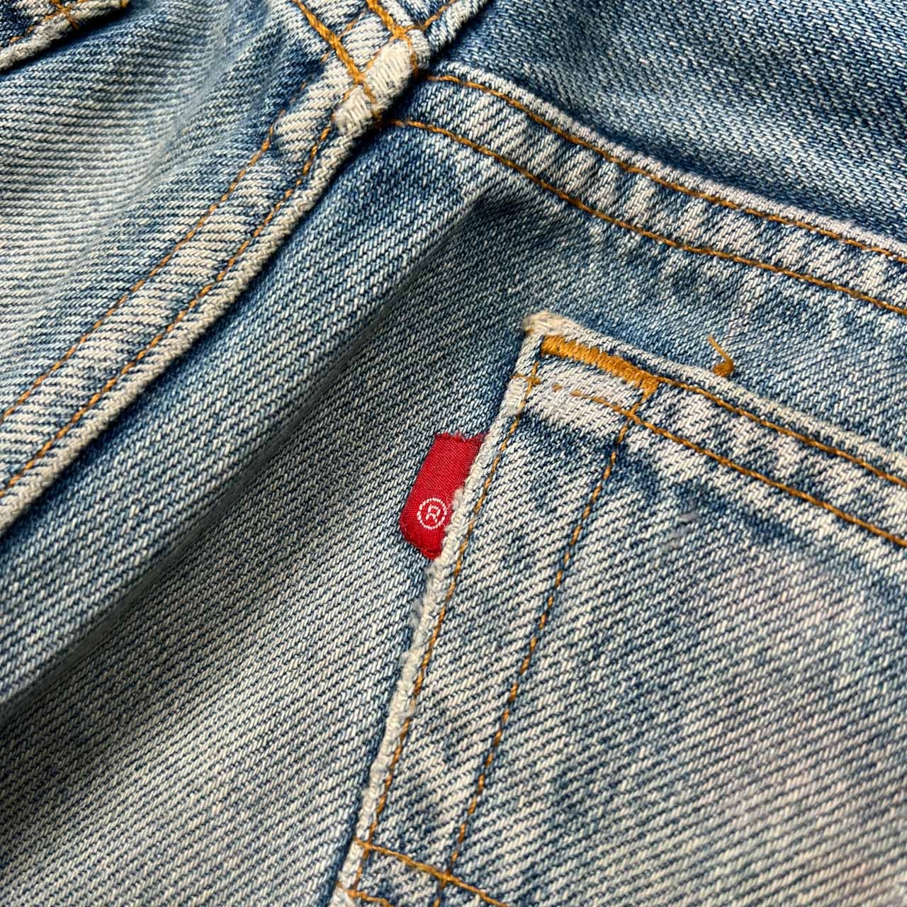 90s USA製 Levi's リーバイス 501xx 激渋色落ち デニム パンツ ジーンズ W33 /アメリカ製/ビンテージ/ブランクタグ