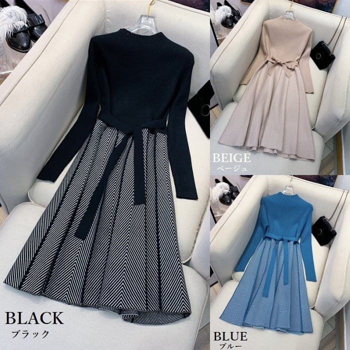 送料無料】 ワンピース レディース ニットワンピース ニットワンピ
