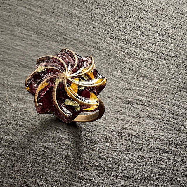 Spiral Flower Ring