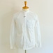 Band Collar L/S Shirts　White Typewriter