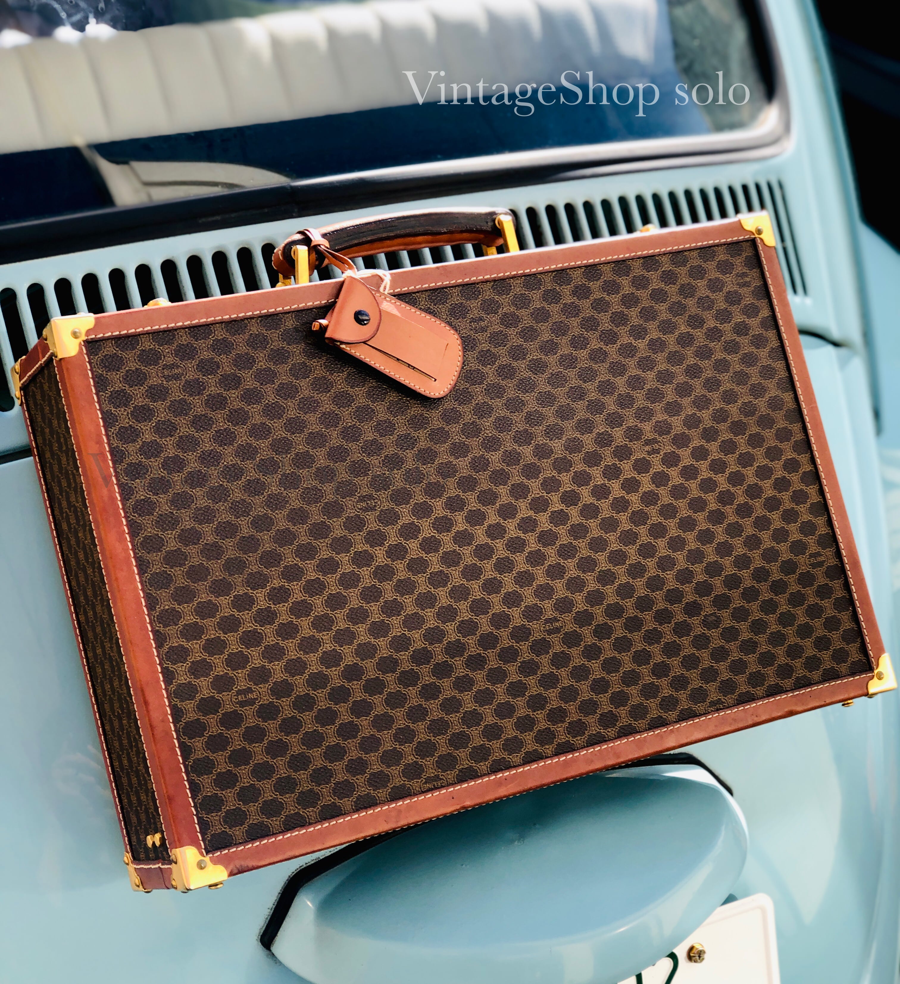 CELINE セリーヌ マカダム トランク ブリーフケース ダイヤル CELINE セリーヌ マカダム トランク ブリーフケース ダイヤル