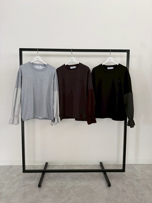 【ご予約】BO26-715T Puff Sleeve Sweatshirt【boutique ordinary】