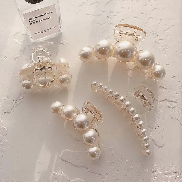 pearl hair clip 3type