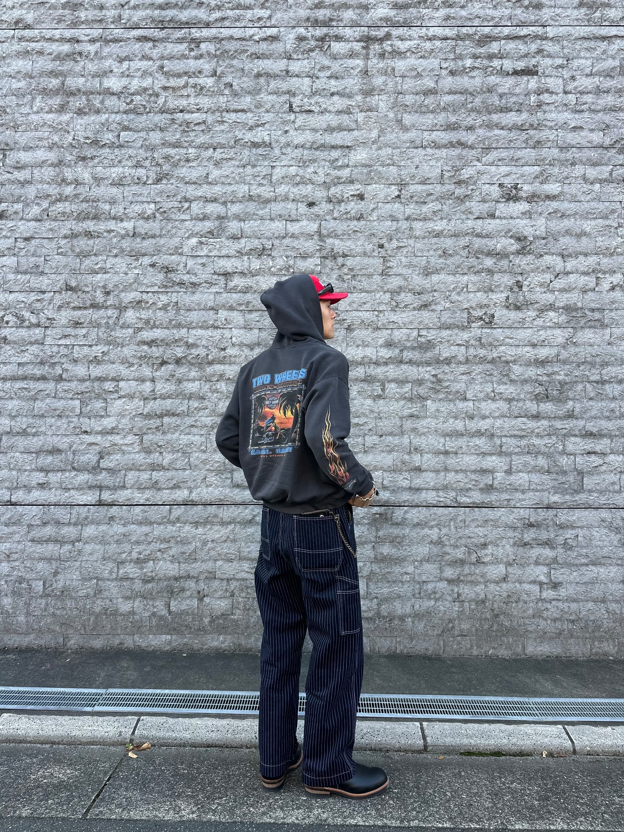 Wabash Stripe Straight Work Pants