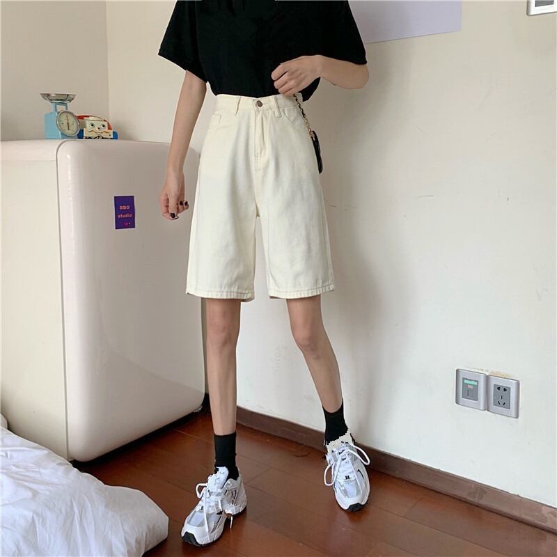 パンツ ハイウェスト薄手ルーズカラーショーツ ブルマー ピュア YY-ファッション20424182557