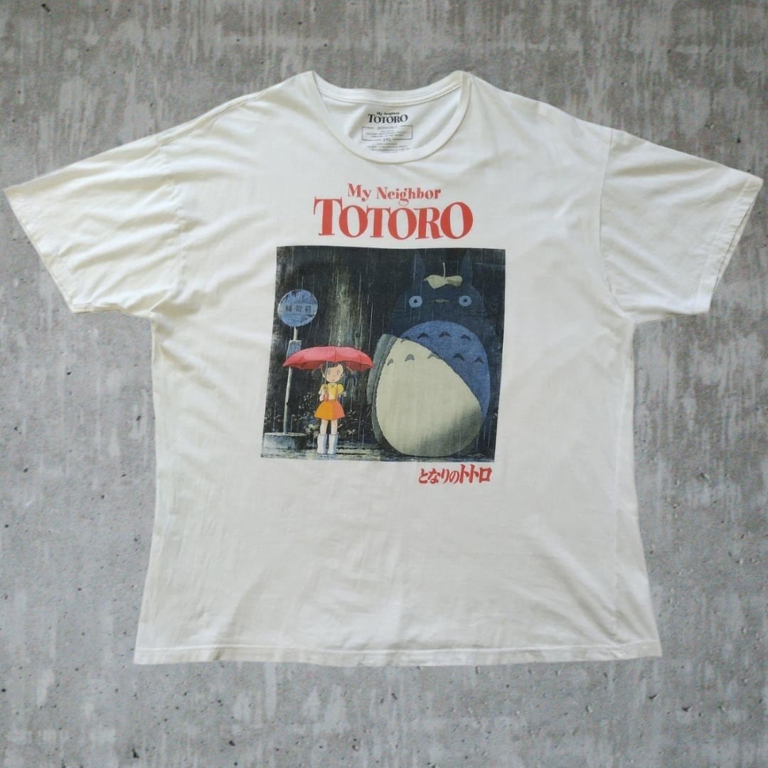 STUDIOGHIBLIジブリ歴史Tシャツ古着ビンテージy2k映画アニメ漫画xl 古着 となりのトトロ Tシャツ 2XL 白 ジブリ 映画 ムービー アニメT