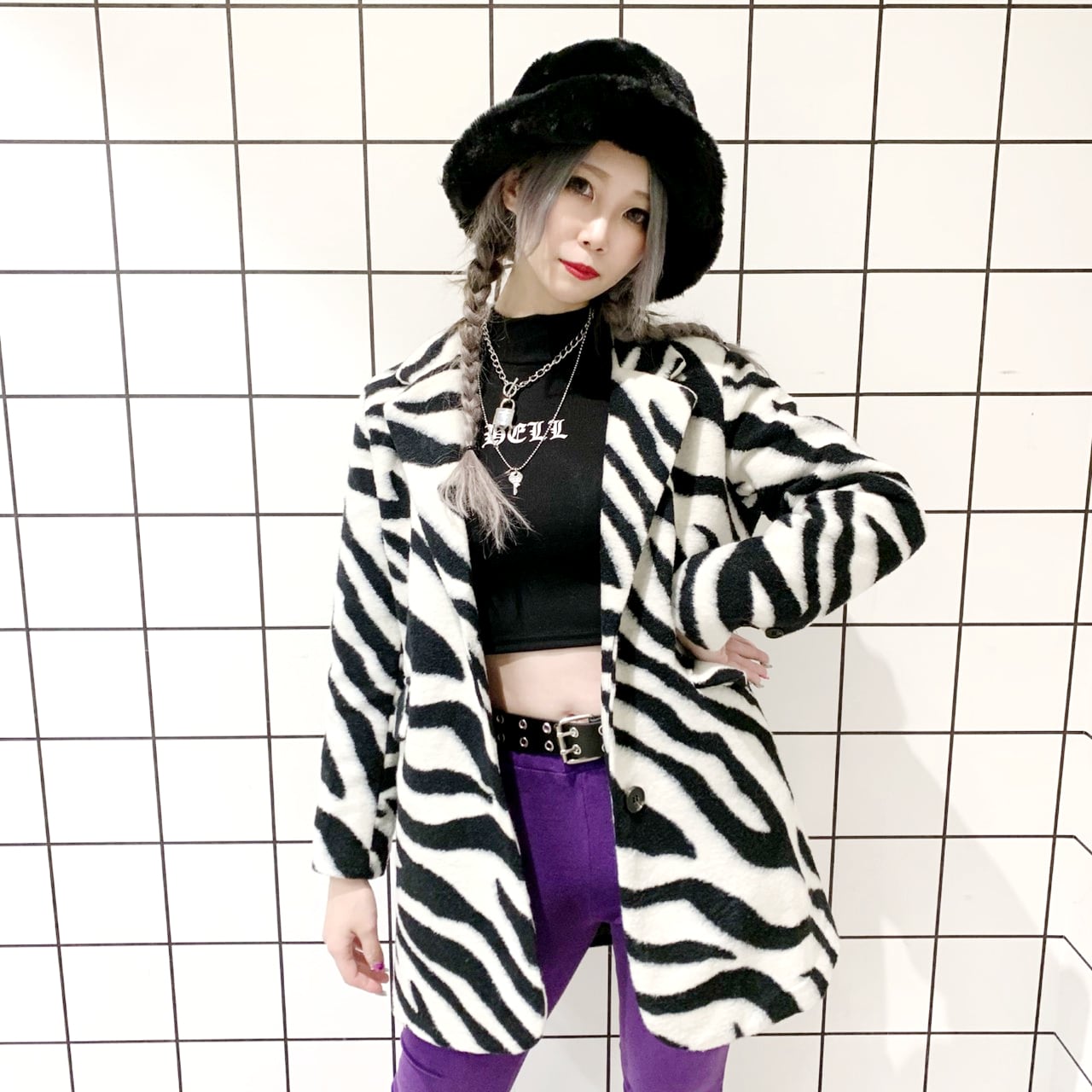 50%OFF】ゼブラウールコート | VOLCAN&APHRODITE