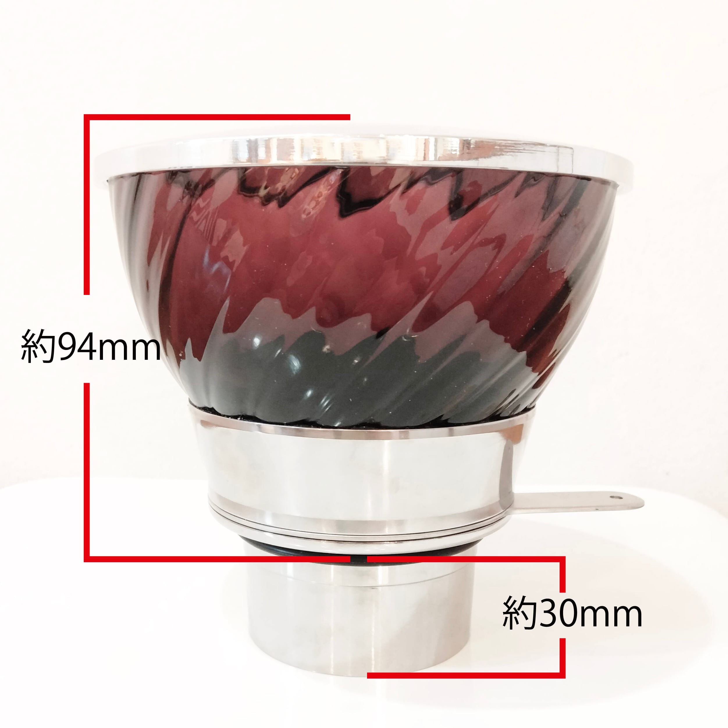 ガラス製ホッパー○ Mocca旧用 バイオレット Optical 120g用 | TORR