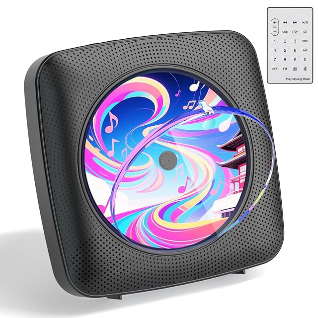 CDプレーヤー Bluetooth5.4 受信＆送信 レトロ ステレオスピーカー CDプレーヤー レトロBluetooth5.4 受信＆送信 ステレオスピーカー CD