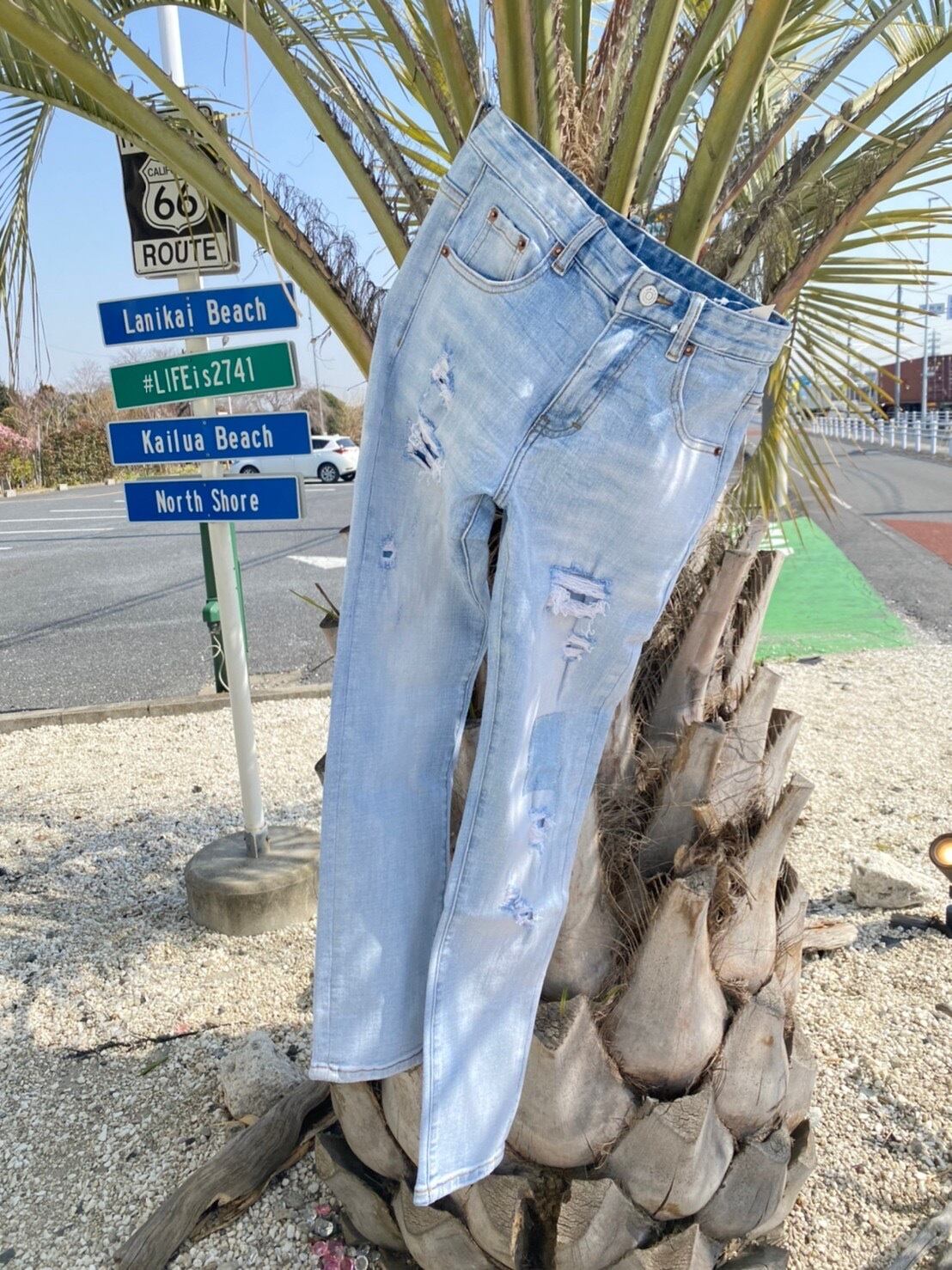 Striver's Row & Co. ダメージ リペア 加工 デニムパンツ その他 Striver's Row & Co. ダメージ リペア 加工 デニムパンツ その他