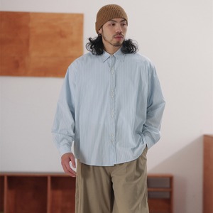 ソフトストライプ ルーズフィットシャツ A2055