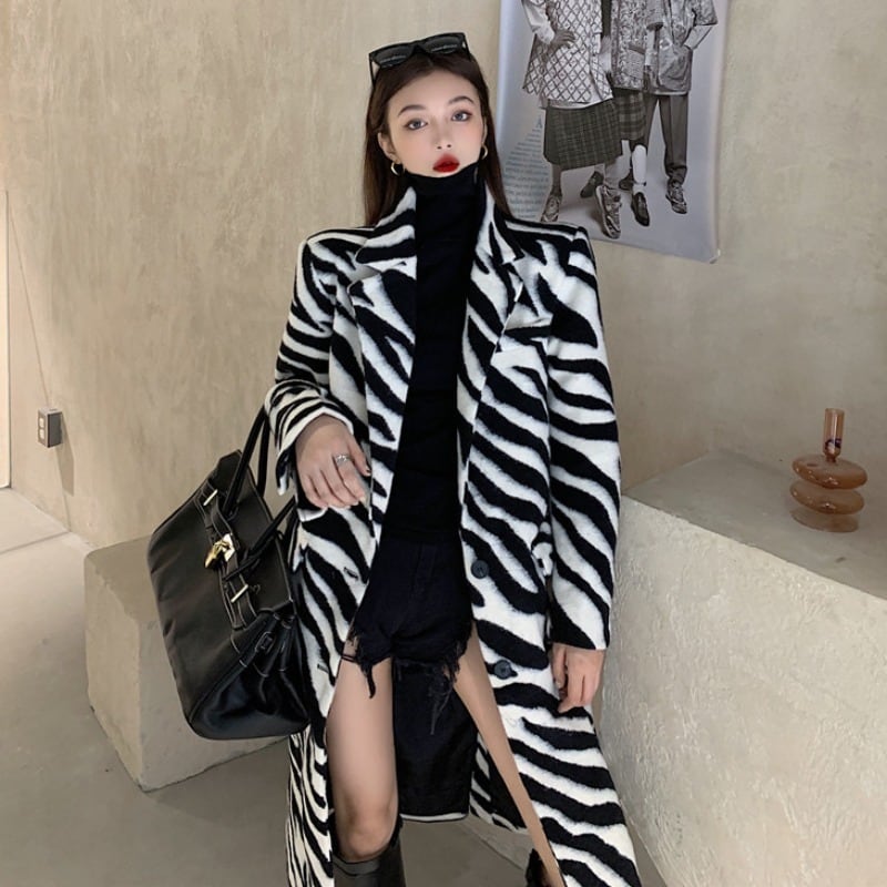 スプリングパターンルーズスタイルトップス ロング 春物 YY-ファッション55136609555