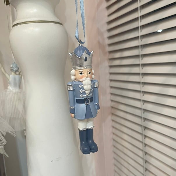 くるみ割り人形 兵隊 オーナメント パステルブルー クリスマス