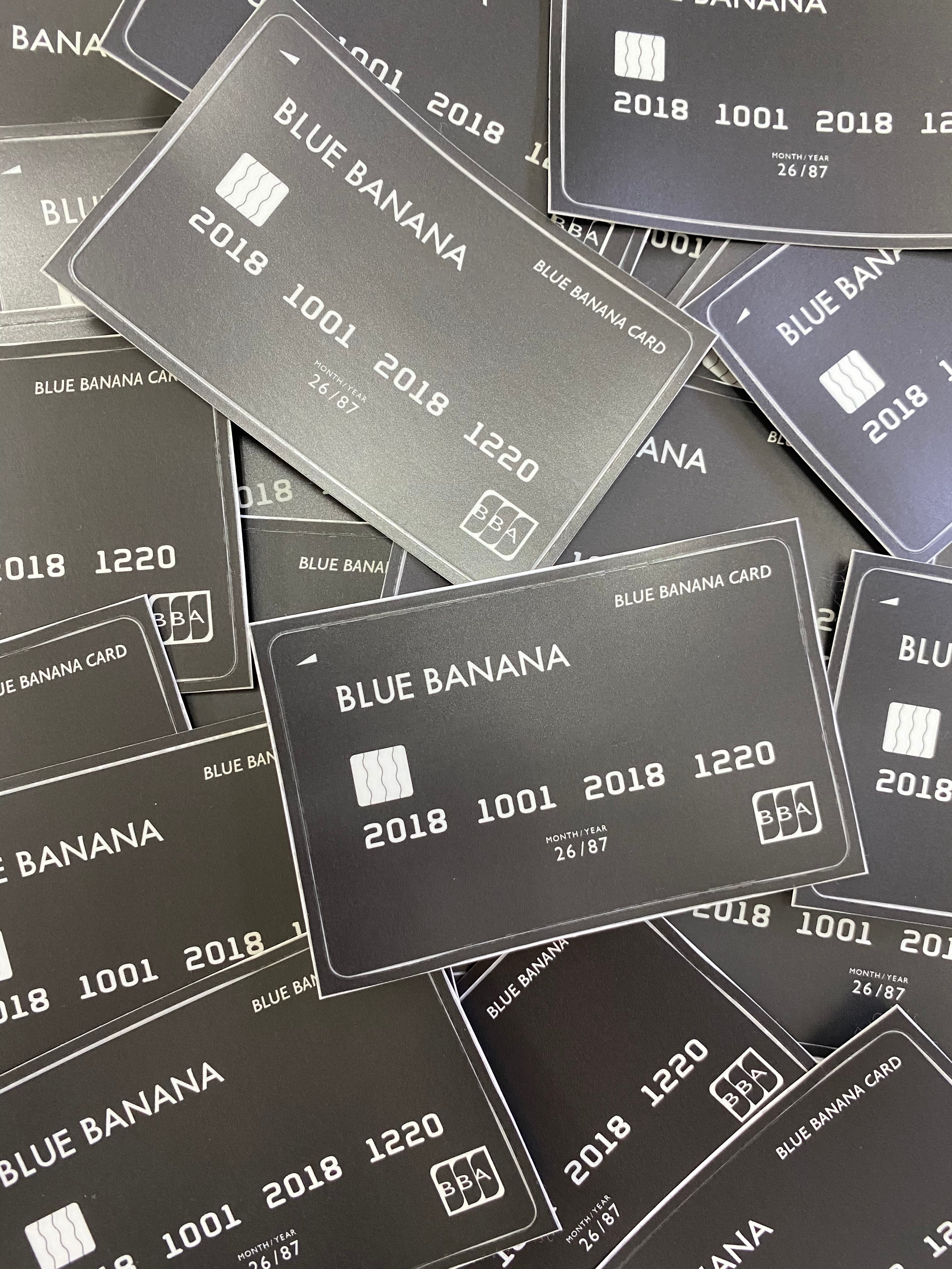 クレジットカード風ステッカー | BLUE BANANA(ブルーバナナ クレジットカード風ステッカー | BLUE BANANA(ブルーバナナ
