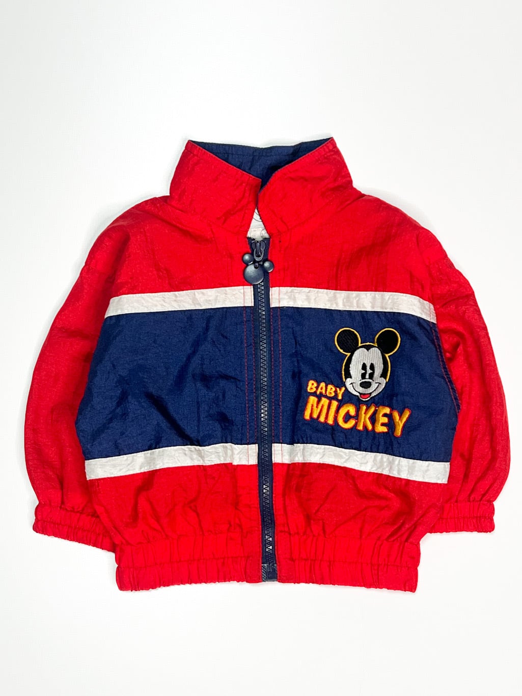 【90cm】VINTAGE 90's ベビーミッキー ウィンドブレーカー【10190】※